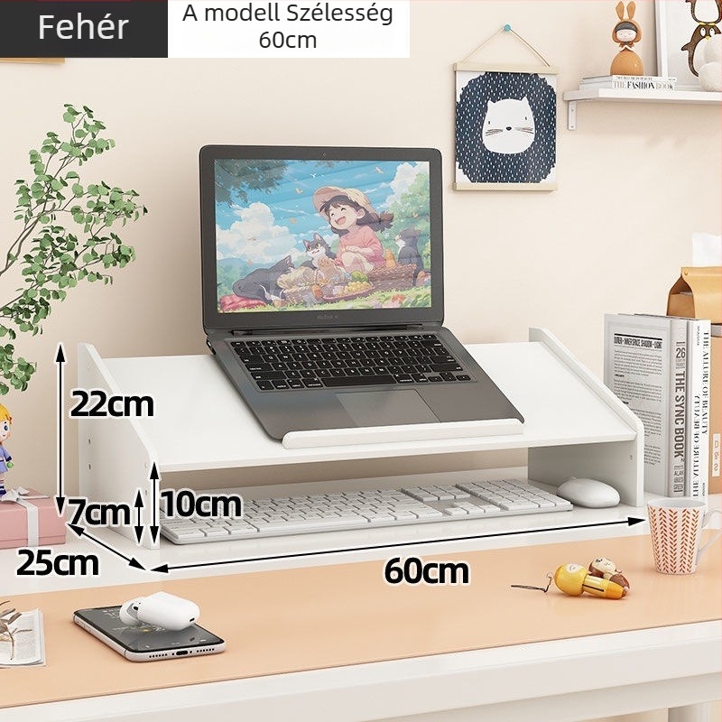 Laptop- és monitor-támasz, forgó asztali emelő, műanyag, Ding huixu