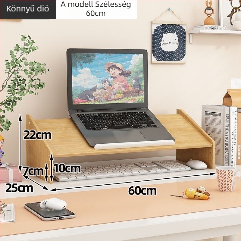 Laptop- és monitor-támasz, forgó asztali emelő, műanyag, Ding huixu