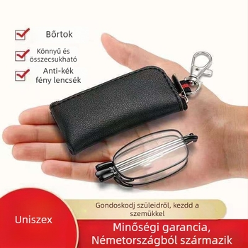 Olvasó szemüveg anti-kékfény, gyanta lencsék, teljes keret, fém keret, közeli látás nem támogatott