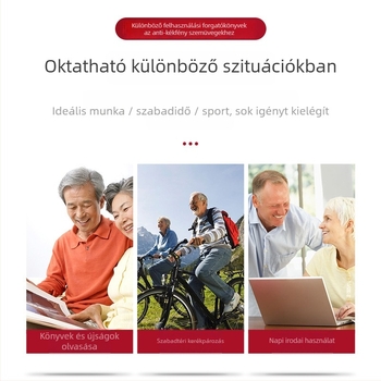 Kékfény elleni olvasószemüveg, HD lencsék, ultra könnyű, teljes fém keret TR-metállal