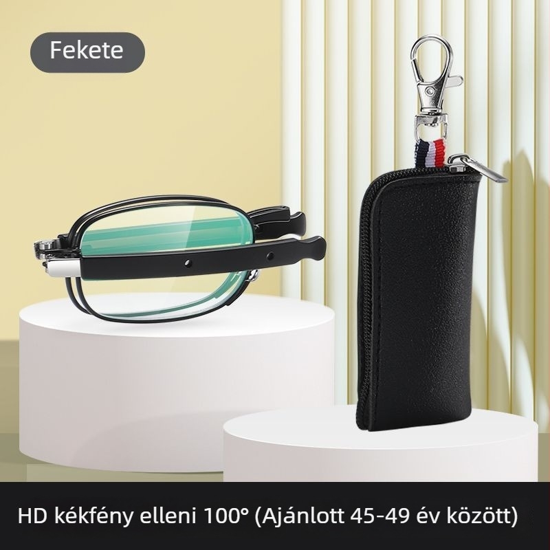 Olvasószemüveg gyanta lencsékkel, UV- és kékfény elleni védelemmel, teljes keret alumínium-magnézium ötvözet kerettel