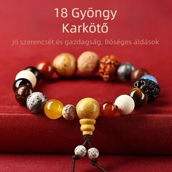 Bodhi gyöngy karkötő, vintage stílus, uniszex, kézzel készített