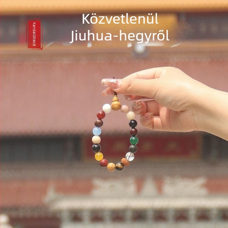 Bodhi gyöngy karkötő, vintage stílus, uniszex, kézzel készített