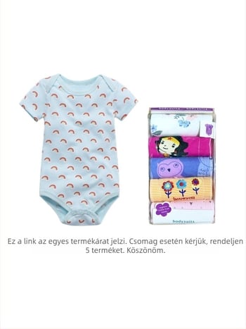 Baba Triangle Climb romper, rövid ujjú, pulóver, 90% pamut
