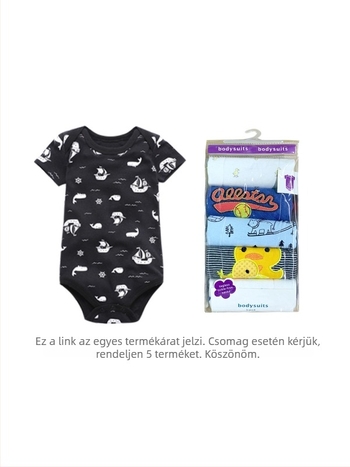 Baba Triangle Climb romper, rövid ujjú, pulóver, 90% pamut
