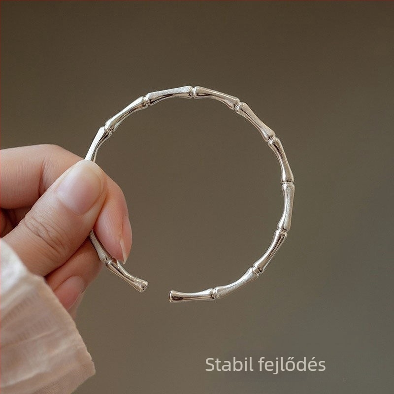 Réz női karkötő minimalista geometriai stílusban, elektroplattált, dekoratív kéz ékszer