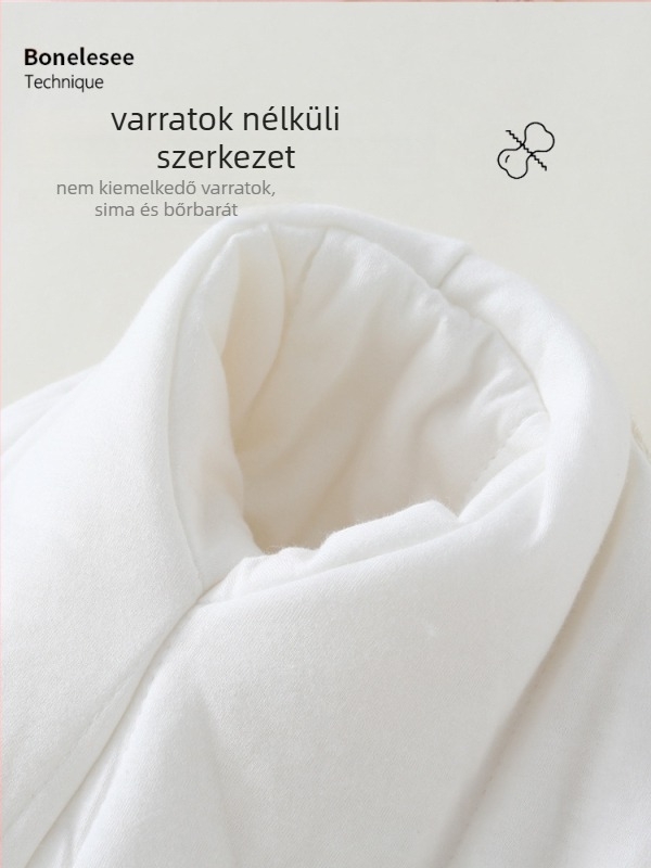 Baba téli quiltelt overál, 100% pamut, uniszex, újszülött 0–1 év, hosszú ujjú, kapucni nélkül, eleje záródó