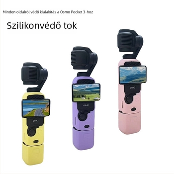 DJI Osmo Pocket 3 szilikon védőtok, kompatibilis az Osmo Pocket 3-mal, szilikon anyag