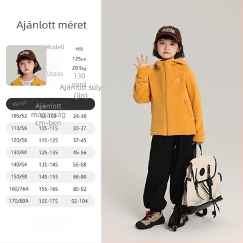 Pudding Haru gyerek nadrágok — egyszerű stílus, fleece bélés, poliészter anyag, 100% poliészter, középmagas derék, 3–8 éves lányoknak, tavasz–ősz, 2025 ősz