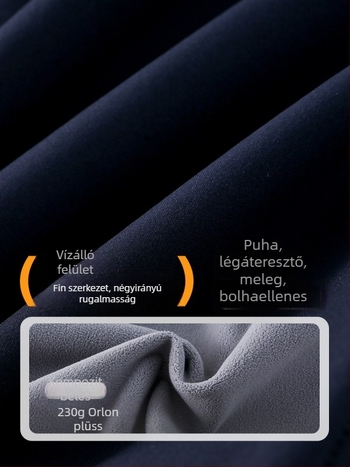 Fiúknak valo fleece cargo nadrág – kétoldalas poliészter anyag, fleece bélés, fényvisszaverő kezelés, középmagas derekú, elasztikus öv, egyszínű téli/őszi viselet