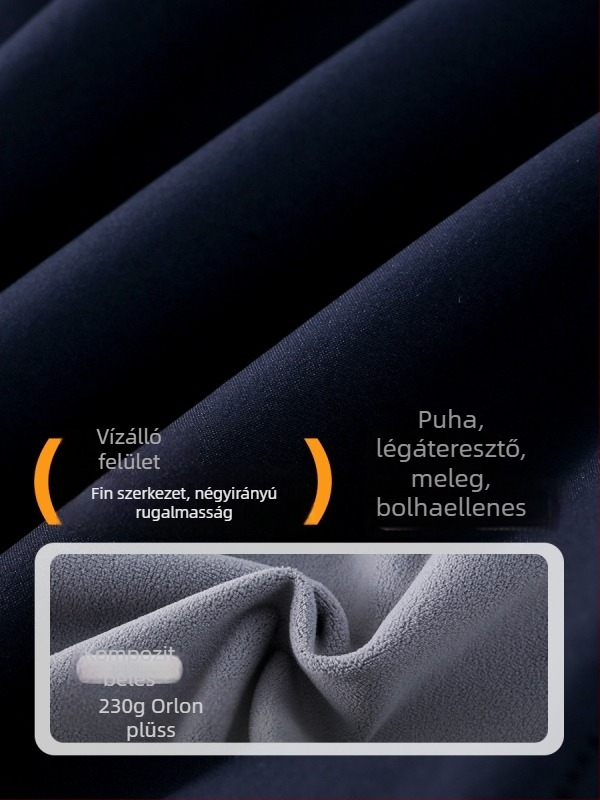 Fiúknak valo fleece cargo nadrág – kétoldalas poliészter anyag, fleece bélés, fényvisszaverő kezelés, középmagas derekú, elasztikus öv, egyszínű téli/őszi viselet