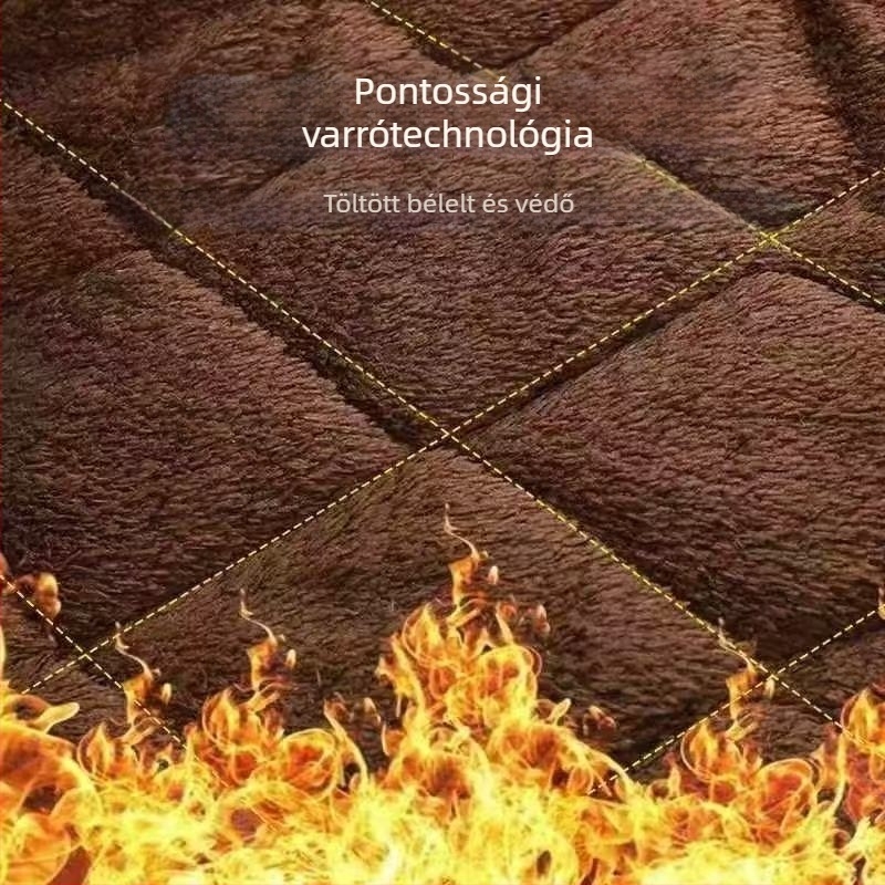 Kamuflázz mintázatú kabát poliészter töltettel, kapucnival, cipzárral és vastag szigeteléssel