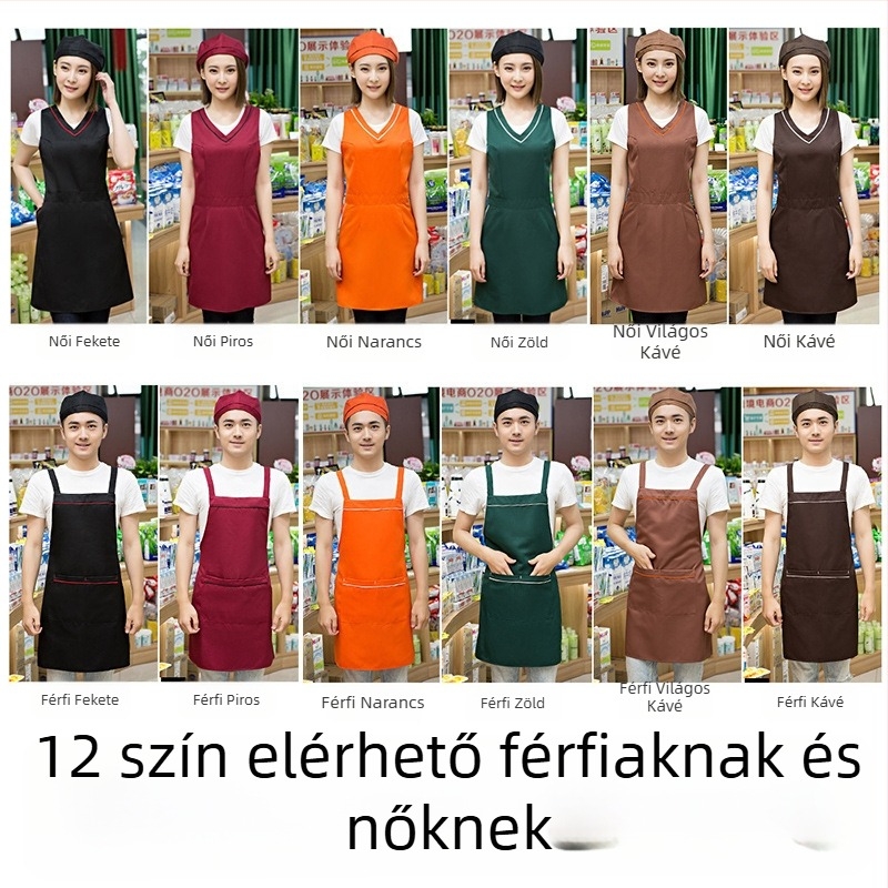 Kötény készlet kalappal, ujak nélkül, szennyeződés elleni védelem, anyag: Más
