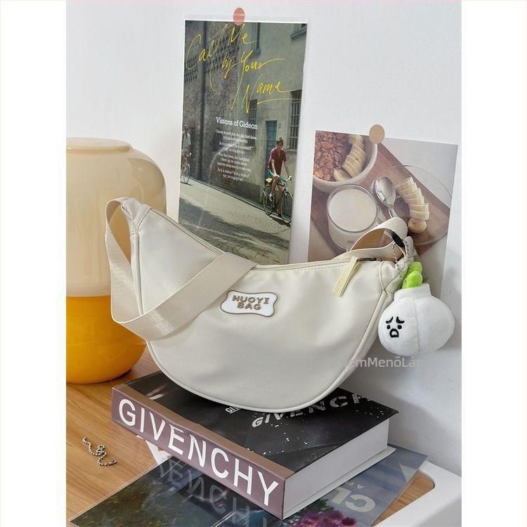 Dumpling crossbody táska, uniszex stílus, poliészter anyag, nylon bélés, mindennapi használatra