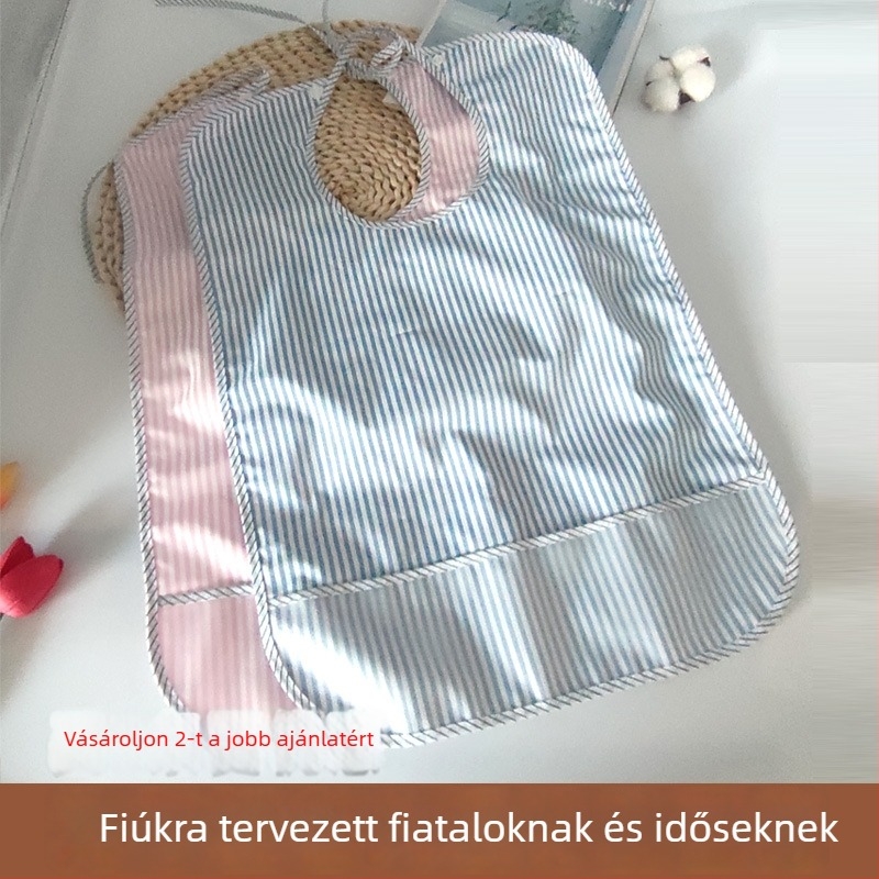 Felnőtt vízálló etetőbib, poliészter, uniszex, 2024 tavasz listázás