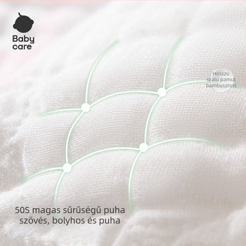 Bc Babycare bambuszrostból készült babafürdető törölköző