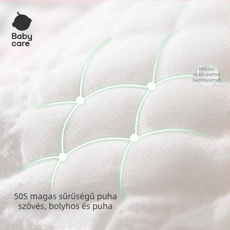 Bc Babycare bambuszrostból készült babafürdető törölköző