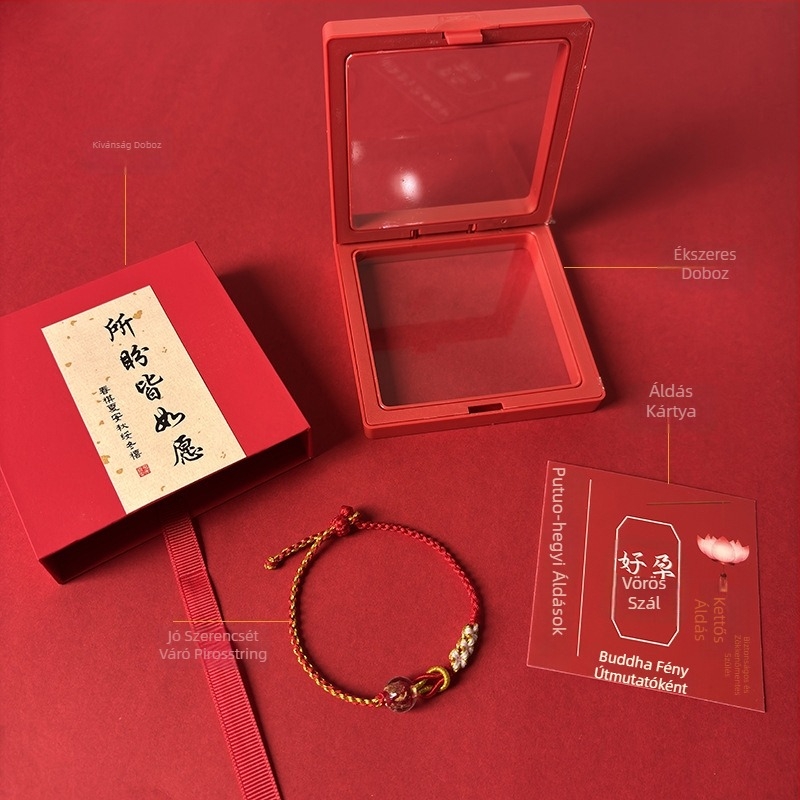 Női terhességi karkötő – kézzel kötött pamutfonalból, eredeti dizájn, márka Easy to get jewelry, 2025 tavasz
