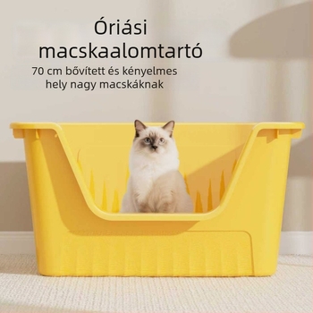 Macskaalomtálca, PP anyag, négyzetes forma, nyitott típus, macskáknak, Márka Good Home