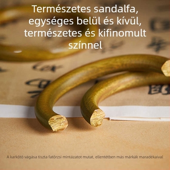 Természetes szantálfa karkötő nőknek, új kínai stílusú ékszer, kézzel készített antik dizájn; Anyag: Fa; Feldolgozás: Csiszolás; Stílus: Eredeti dizájn; Megjelenés éve: 2024 ősz