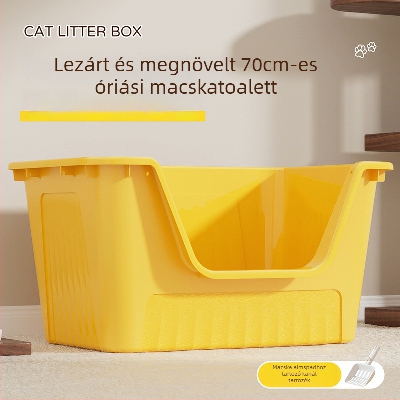 Extra nagy macskaalmotálca, nyitott kivitel, négyszögletes forma, PP anyag, márka Good Home