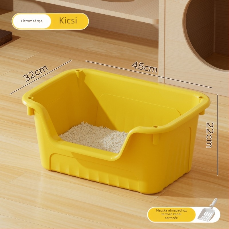 Extra nagy macskaalmotálca, nyitott kivitel, négyszögletes forma, PP anyag, márka Good Home