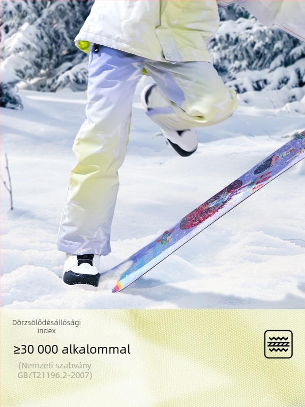 oddivski 2024 Uniszex gyerek sínadrág, 3L vízálló, szélálló, nejlon külső, selyem-pamut szigetelés