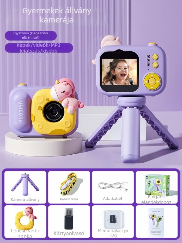Gyerek kamera – Lelefish, játékház és fényképezés, 4–6 éveseknek, műanyag