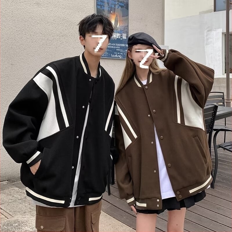 Amerikai patchwork bomberdzseki férfiaknak és nőknek, streetwear, laza szabású