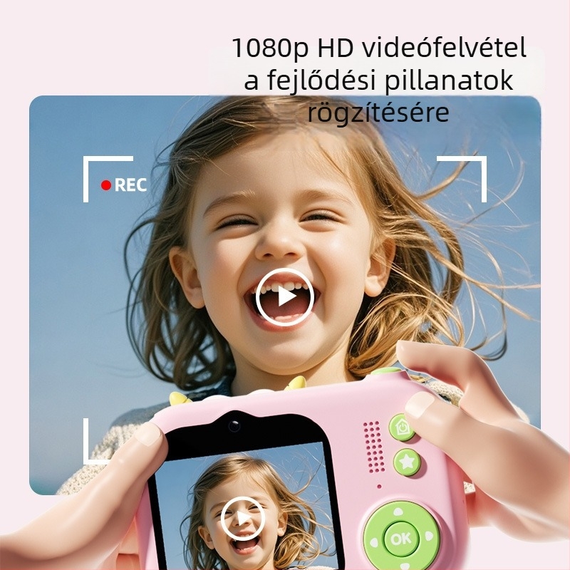 Lelefish gyerek kamera — ház játék és fényképezés, 4-6 éveseknek, műanyagból
