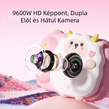 Lelefish gyerek kamera fényképezésre és videózásra – oktató játék 4–6 éveseknek, műanyag, fejleszti látást és kéz-szem koordinációt