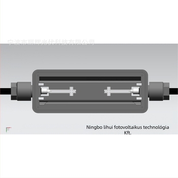 Sáv alakú, nagyáramú vízálló fotovoltaikus csatlakozó doboz tömítőgyűrűvel, könnyű kültéri használatra