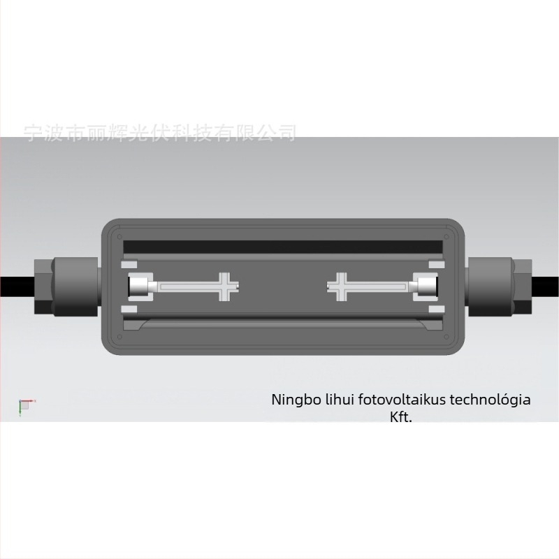 Sáv alakú, nagyáramú vízálló fotovoltaikus csatlakozó doboz tömítőgyűrűvel, könnyű kültéri használatra