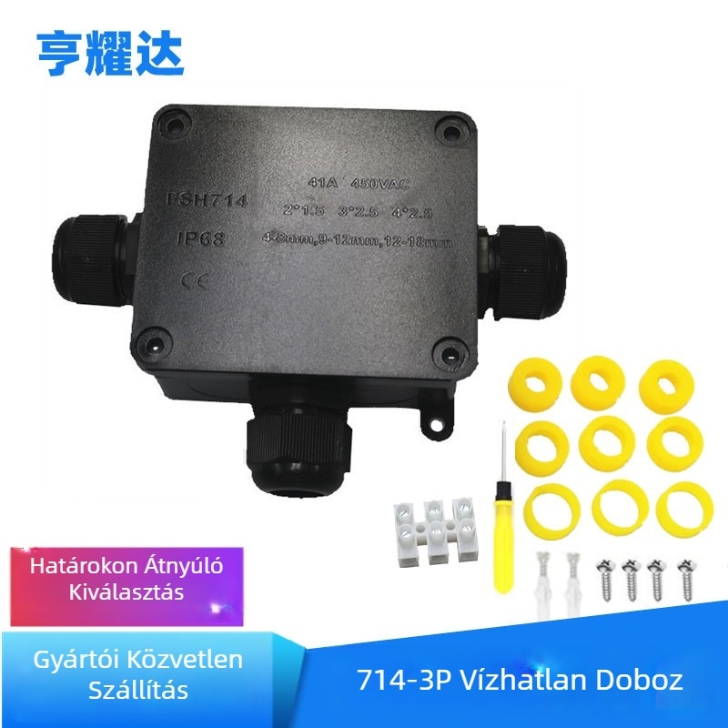 IP68 vízálló háromágú csatlakozó doboz külső LED utcai világításhoz