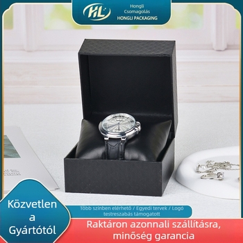Személyre szabott műanyag óradoboz bronz bevonattal, modell 6219, csomagoló doboz ajándék- és ékszercsomagoláshoz