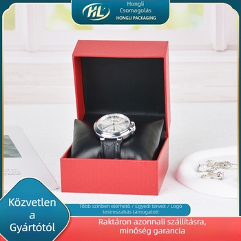 Személyre szabott műanyag óradoboz bronz bevonattal, modell 6219, csomagoló doboz ajándék- és ékszercsomagoláshoz
