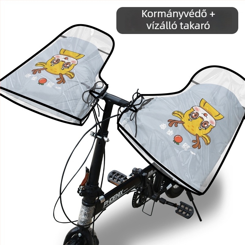 MTB téli kesztyű – fleece bélés, vízálló PVC anyag, uniszex felnőtt, MTB és versenysporthoz