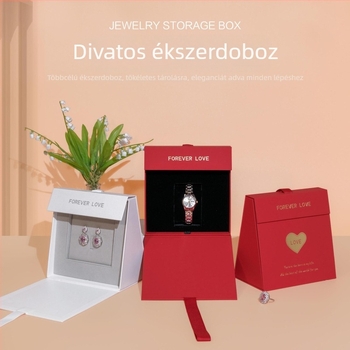 Ékszer ajándékdoboz Valentin-napra – papírkarton anyagú csomagolási doboz, márka Box Craftsman