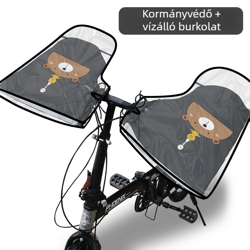 MTB-kormányvédő PVC esőálló anyagból – Collection leopard, felnőtteknek, uniszex