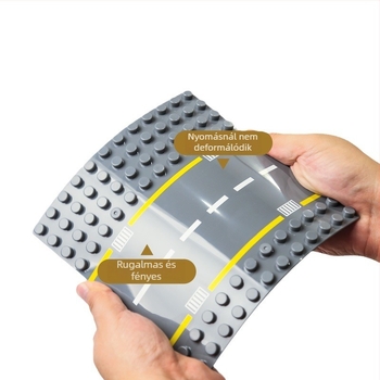 Építőelemes alaptábla, kompatibilis LEGO nagyobb blokkokkal, modellek 905/906/907, Wange márka, ABS-műanyag, 0,2 kg, 100–200 darab
