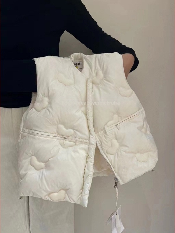 Gyerekeknek készült tollas mellény, 3-8 éveseknek, őszi szezonra, 86-90% libapú töltet, poliészter külső