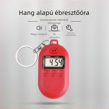 Beszélő óra időseknek, erős hangerő, érintésre aktivált hangos közlés, elektronikus működésű (modell 029), numerikus kijelző, ovális számlap