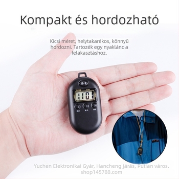 Beszélő óra időseknek, erős hangerő, érintésre aktivált hangos közlés, elektronikus működésű (modell 029), numerikus kijelző, ovális számlap