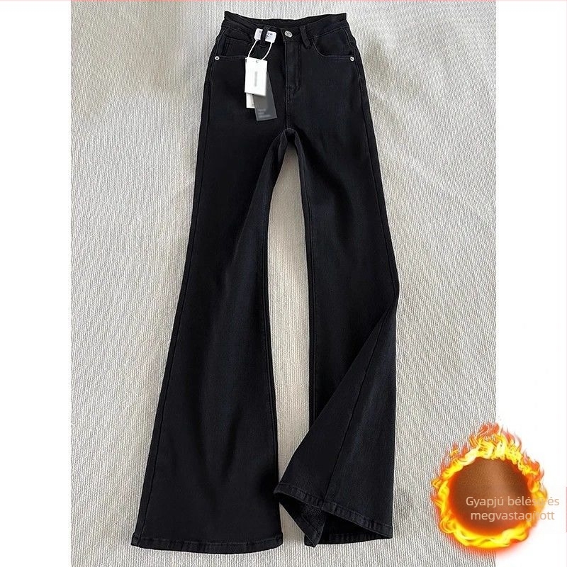 Fekete férfi farmernadrág egyenes szárú, enyhe bővüléssel, középmagas derekú, slim-fit, őszi-téli, amerikai városi stílus