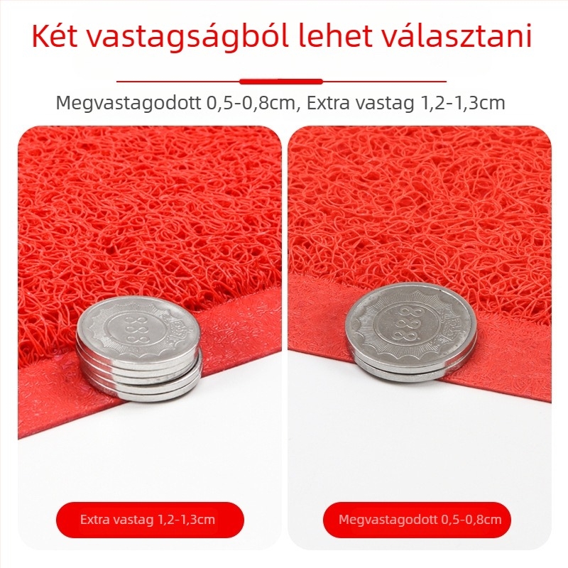 Bejárati szőnyeg PVC | téglalap alakú; kivitelezés habból és selyem körből; alkalmas bejárathoz, erkélyhez és kereskedelmi helyiségekhez; modern minimalista stílus.