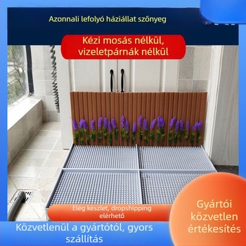 Kutyatoalett automatikus tisztítással és vizelésre tanító tálcával — Anyag: Egyéb; Nem importált; Nincs hivatalos magán márka; Nem ajándék