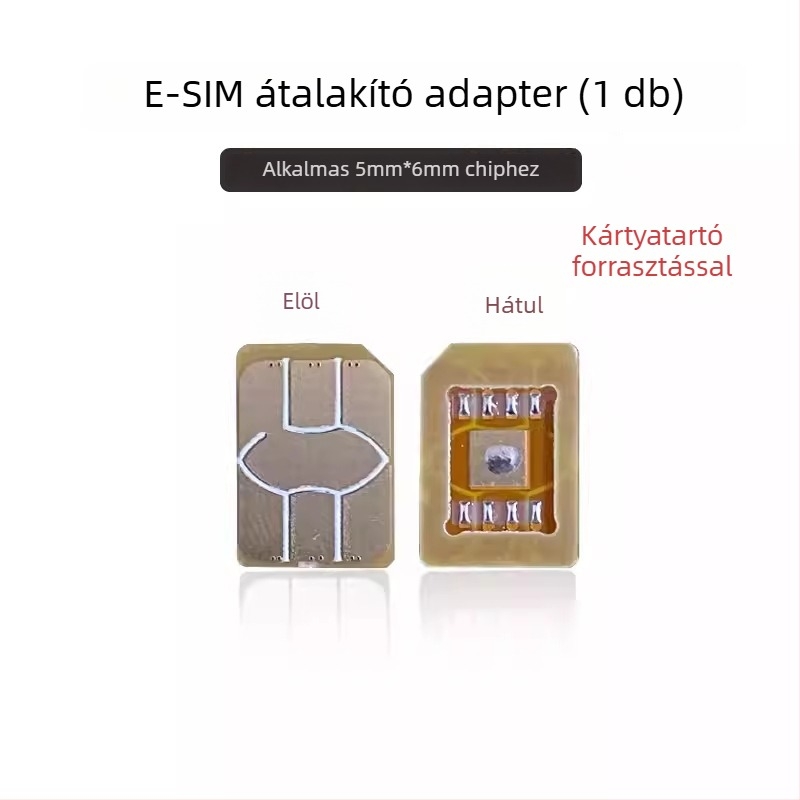 Okosóra eSIM–NanoSIM adapter PCB, magas hőmérséklet-tűrés, DIY készlet, USB 1.1 interfész