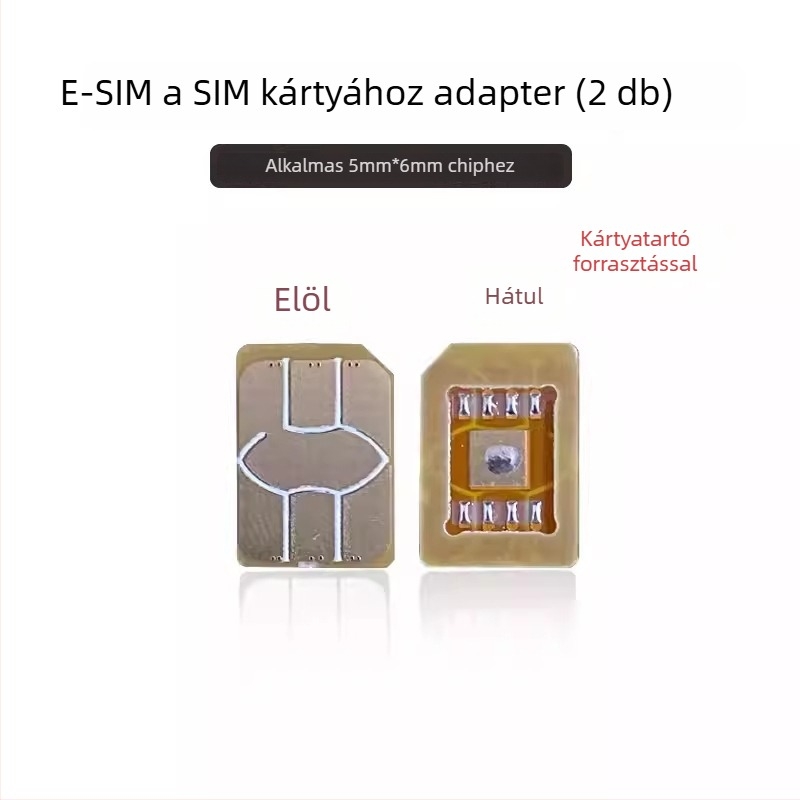 Okosóra eSIM–NanoSIM adapter PCB, magas hőmérséklet-tűrés, DIY készlet, USB 1.1 interfész