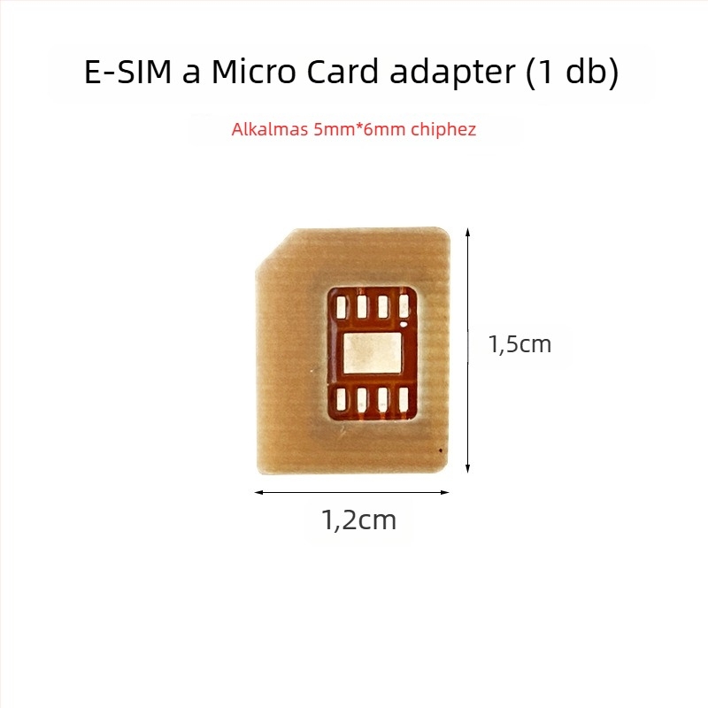 Okosóra eSIM–NanoSIM adapter PCB, magas hőmérséklet-tűrés, DIY készlet, USB 1.1 interfész