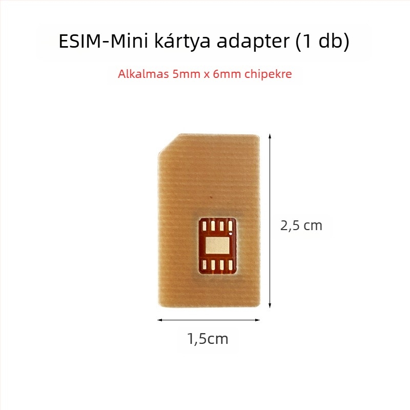 Okosóra eSIM–NanoSIM adapter PCB, magas hőmérséklet-tűrés, DIY készlet, USB 1.1 interfész